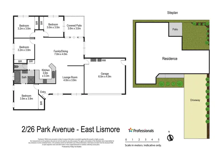 Floorplan of Homely semi-detached listing, 2/26 Park Avenue, East Lismore NSW 2480