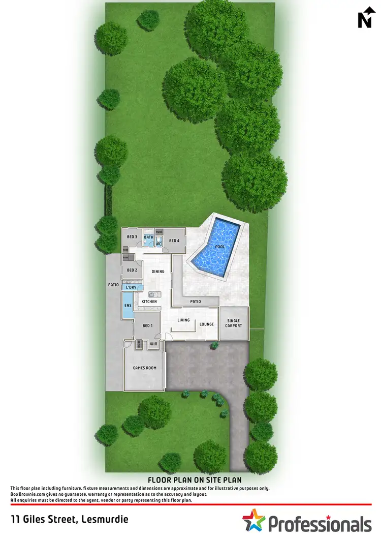 Floorplan of Homely house listing, 11 Giles Street, Lesmurdie WA 6076