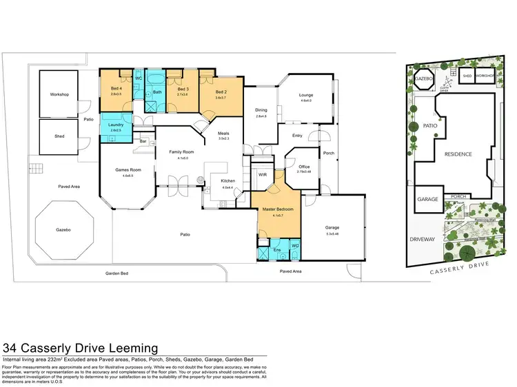 Floorplan of Homely house listing, 34 Casserly Drive, Leeming WA 6149