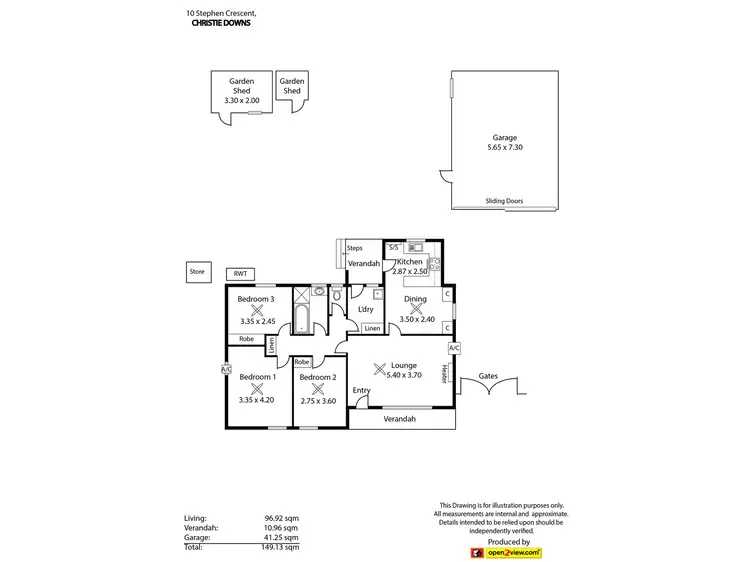 Floorplan of Homely house listing, 10 Stephen Crescent, Christie Downs SA 5164