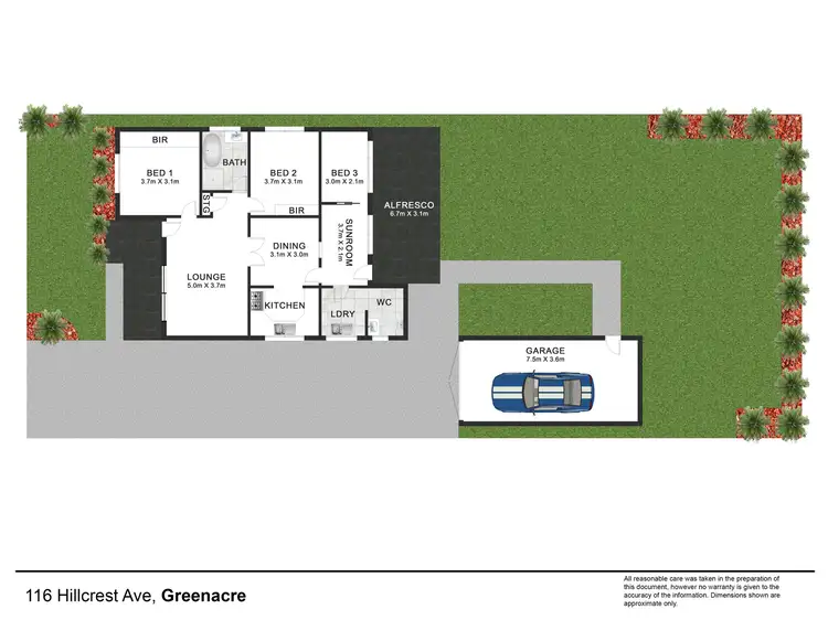 Floorplan of Homely house listing, 116 Hillcrest Avenue, Greenacre NSW 2190