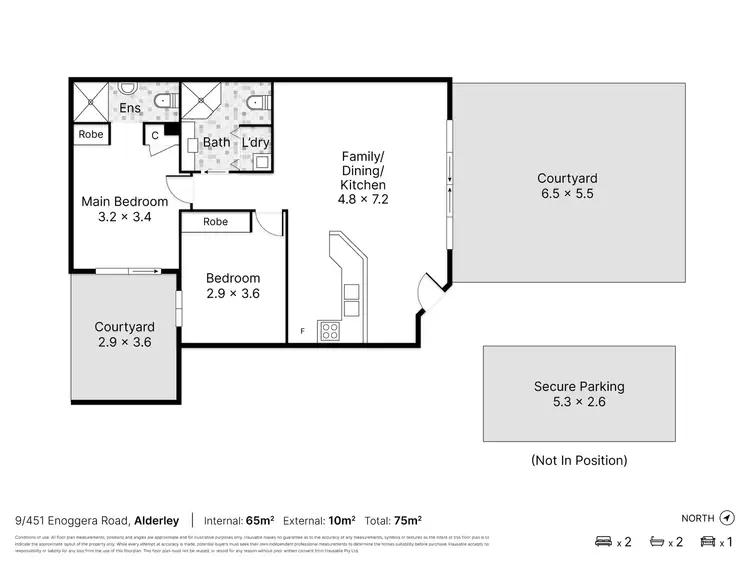 Floorplan of Homely unit listing, 9/451 Enoggera Road, Alderley QLD 4051
