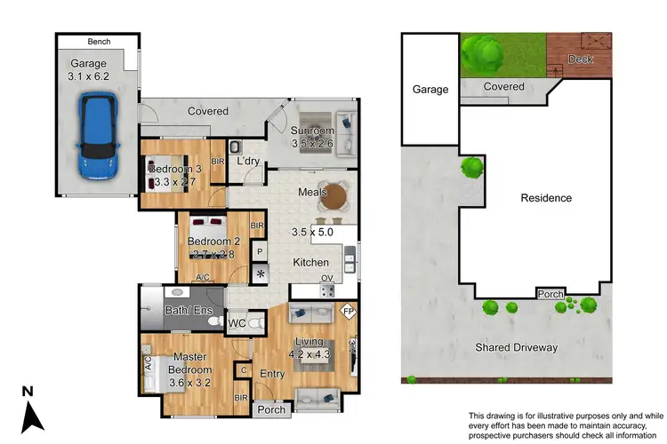 Floorplan of Homely unit listing, 2/32 Chandler Road, Noble Park VIC 3174