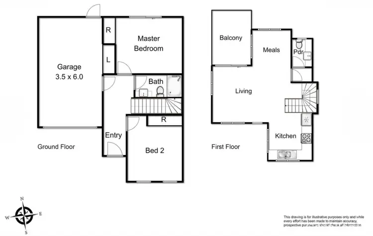 Floorplan of Homely townhouse listing, 4/12 Mundaring Drive, Cranbourne VIC 3977