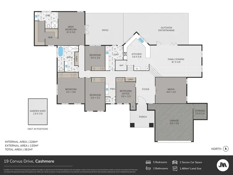Floorplan of Homely house listing, 19 Corvus Drive, Cashmere QLD 4500