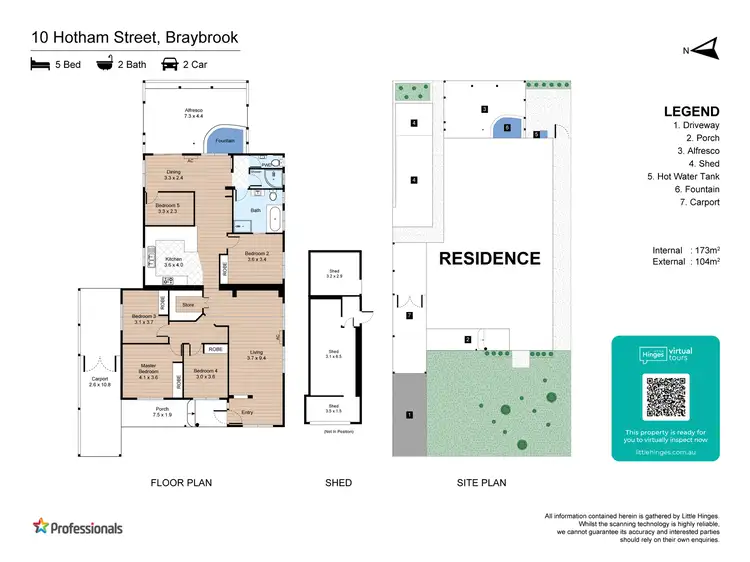 Floorplan of Homely house listing, 10 Hotham Street, Braybrook VIC 3019