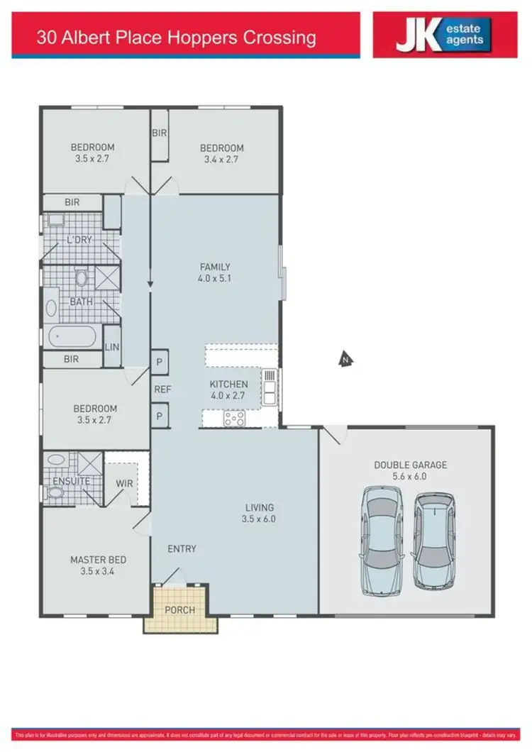 Floorplan of Homely house listing, 30 Albert Place, Hoppers Crossing VIC 3029