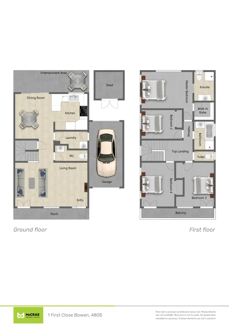 Floorplan of Homely townhouse listing, 1 First Close, Bowen QLD 4805