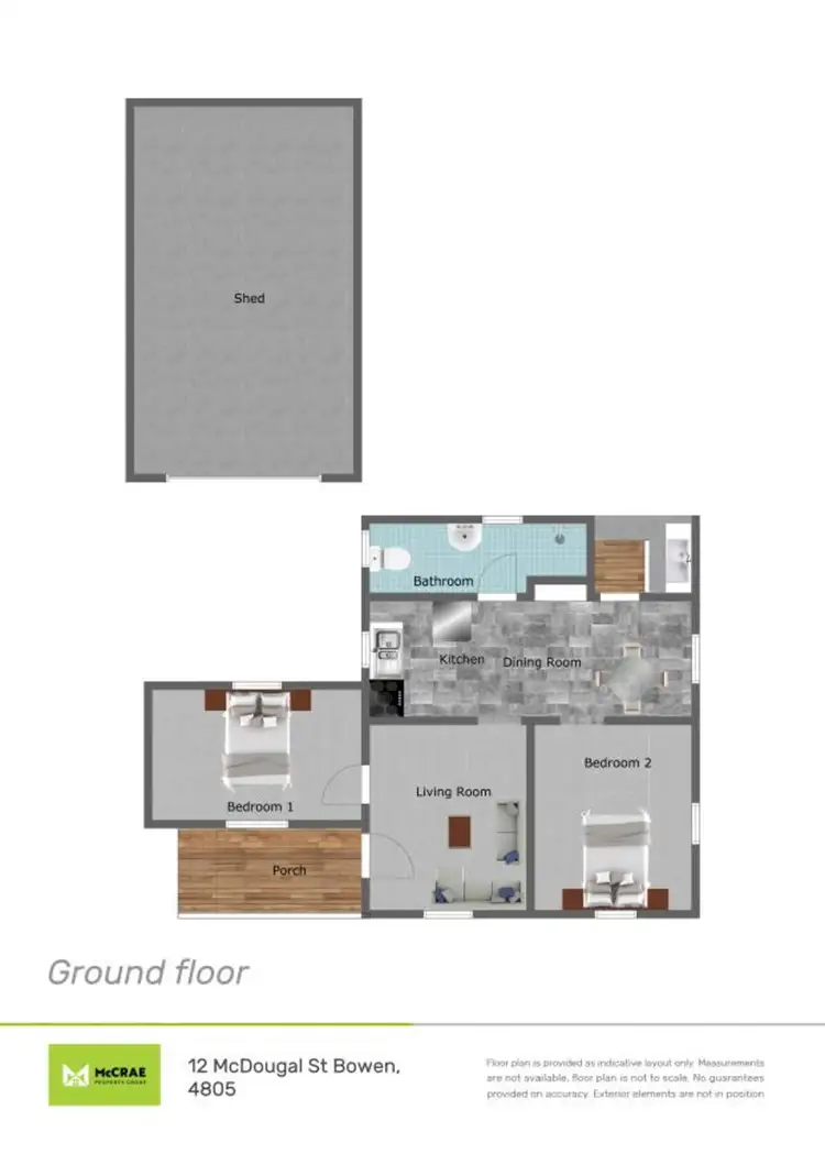 Floorplan of Homely unit listing, 12/47 Horseshoe Bay Road, Bowen QLD 4805