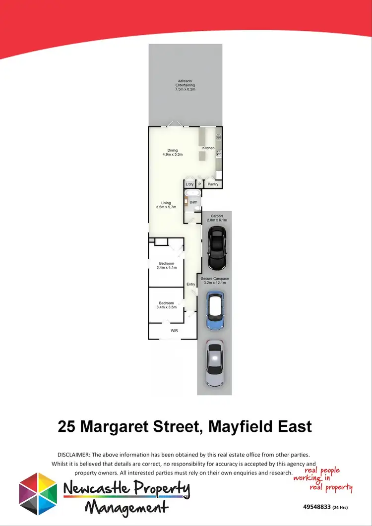 Floorplan of Homely house listing, 25 Margaret Street, Mayfield East NSW 2304