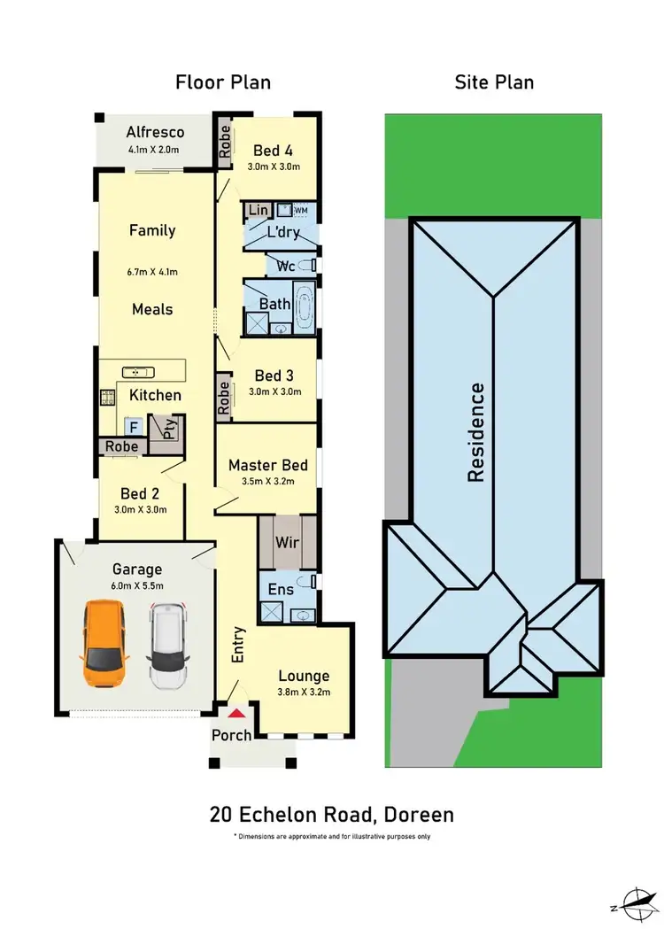 Floorplan of Homely house listing, 20 Echelon Road, Doreen VIC 3754