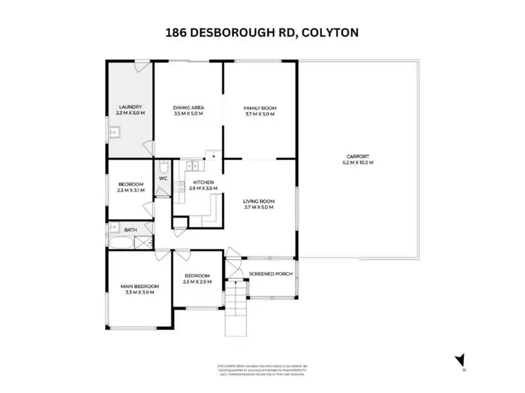 Floorplan of Homely house listing, 186 Desborough Road, Colyton NSW 2760