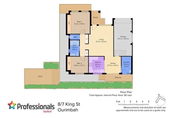 Floorplan of Homely townhouse listing, 8/7 King Street, Ourimbah NSW 2258