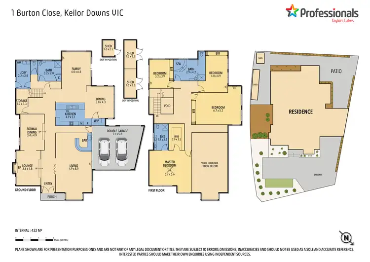 Floorplan of Homely house listing, 1 Burton Close, Keilor Downs VIC 3038
