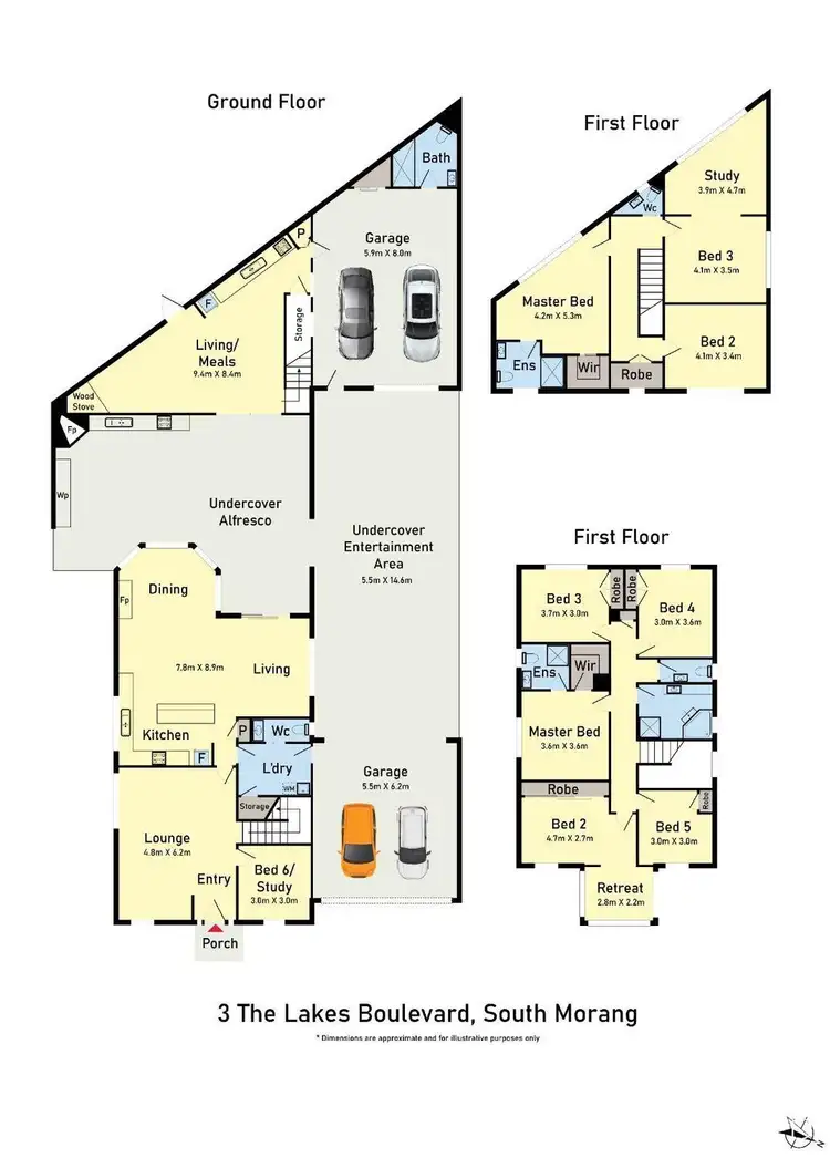 Floorplan of Homely house listing, 3 The Lakes Boulevard, South Morang VIC 3752