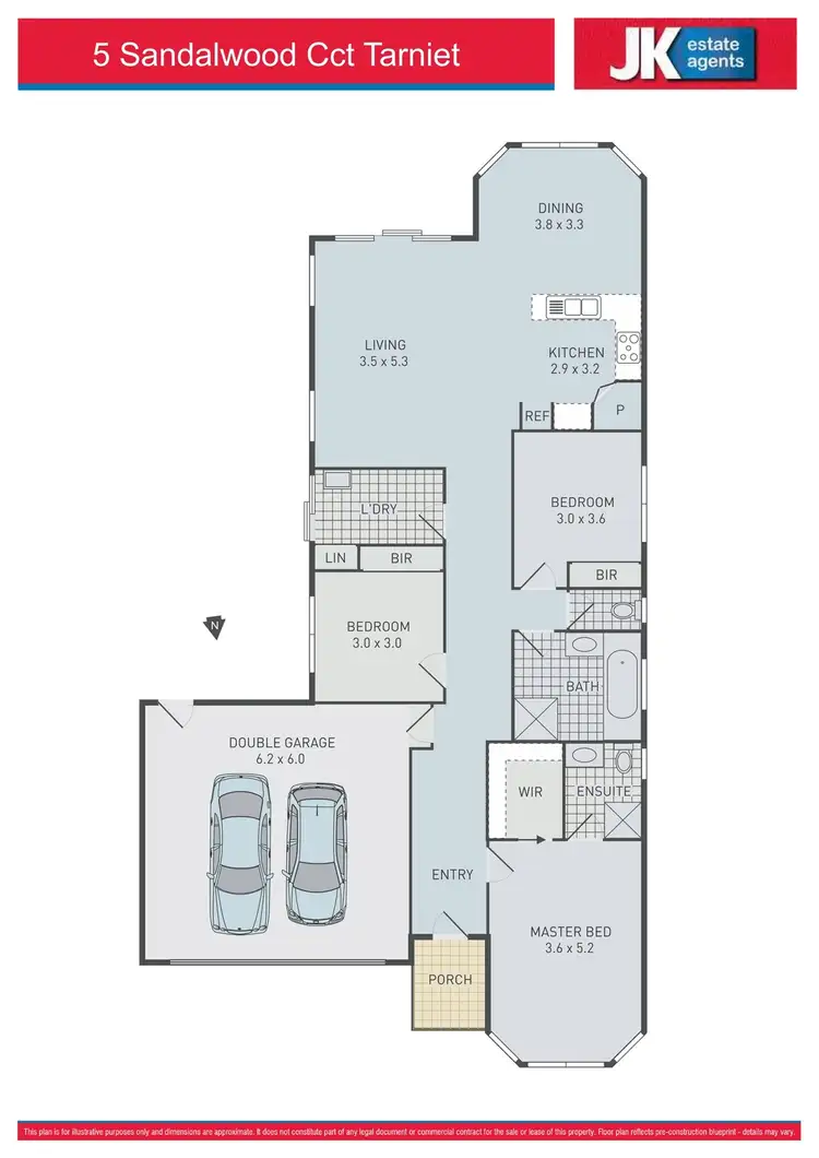 Floorplan of Homely house listing, 5 Sandalwood Circuit, Tarneit VIC 3029