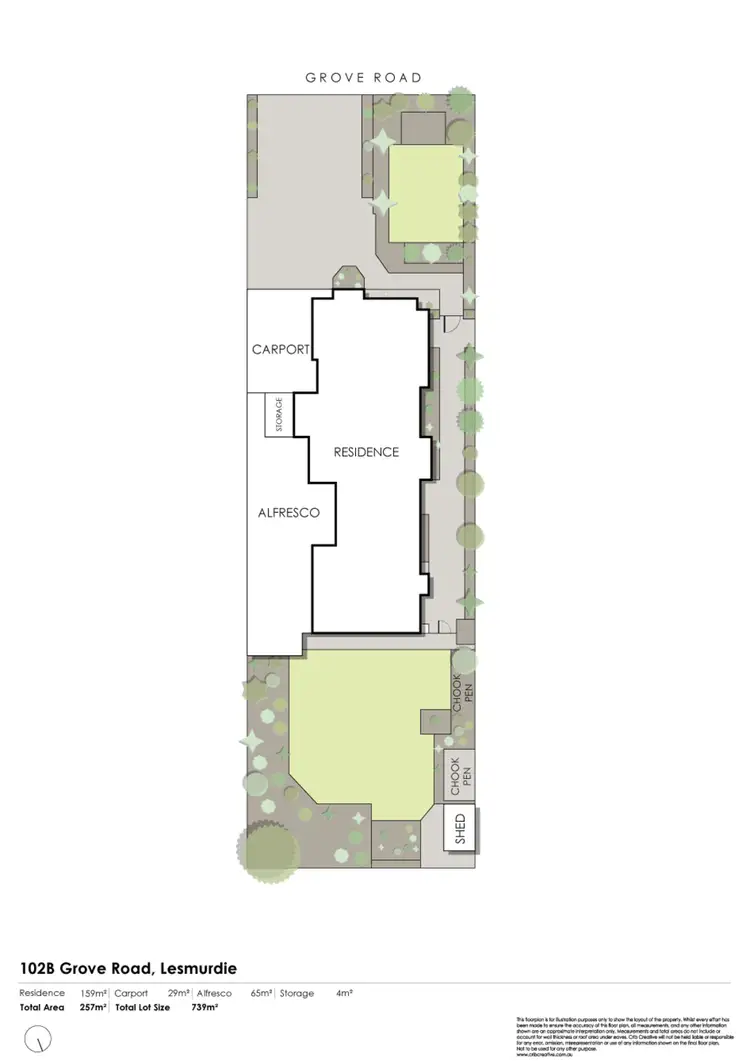 Floorplan of Homely house listing, 102B Grove Road, Lesmurdie WA 6076