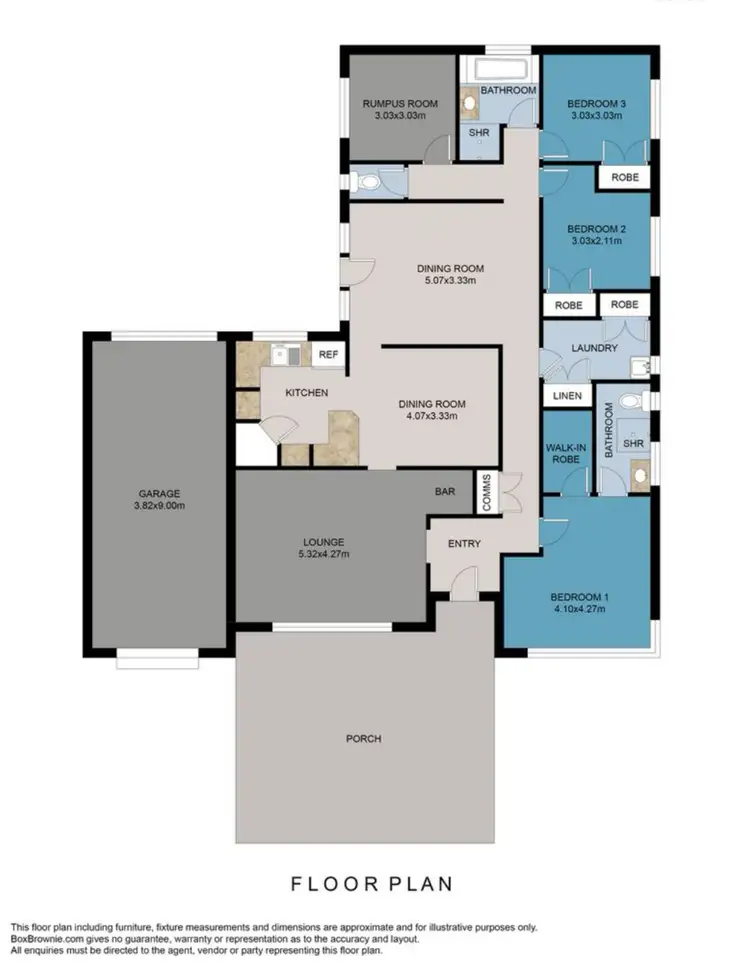 Floorplan of Homely house listing, 32 Glennon Way, Rossmoyne WA 6148