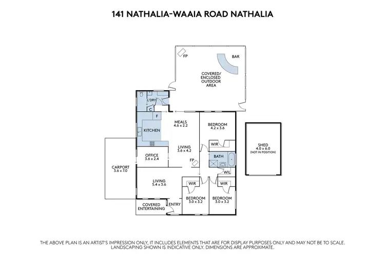 Floorplan of Homely rural property listing, 141 Nathalia-Waaia Road, Nathalia VIC 3638