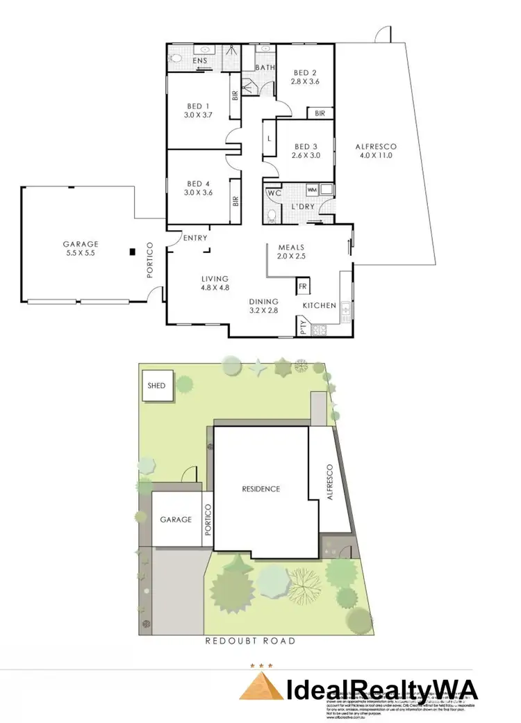 Floorplan of Homely house listing, 32 Redoubt Road, Willetton WA 6155