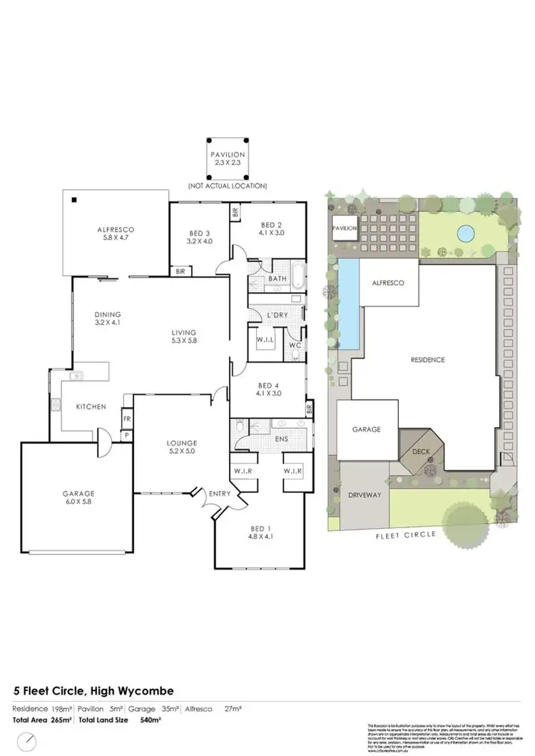Floorplan of Homely house listing, 5 Fleet Circle, High Wycombe WA 6057