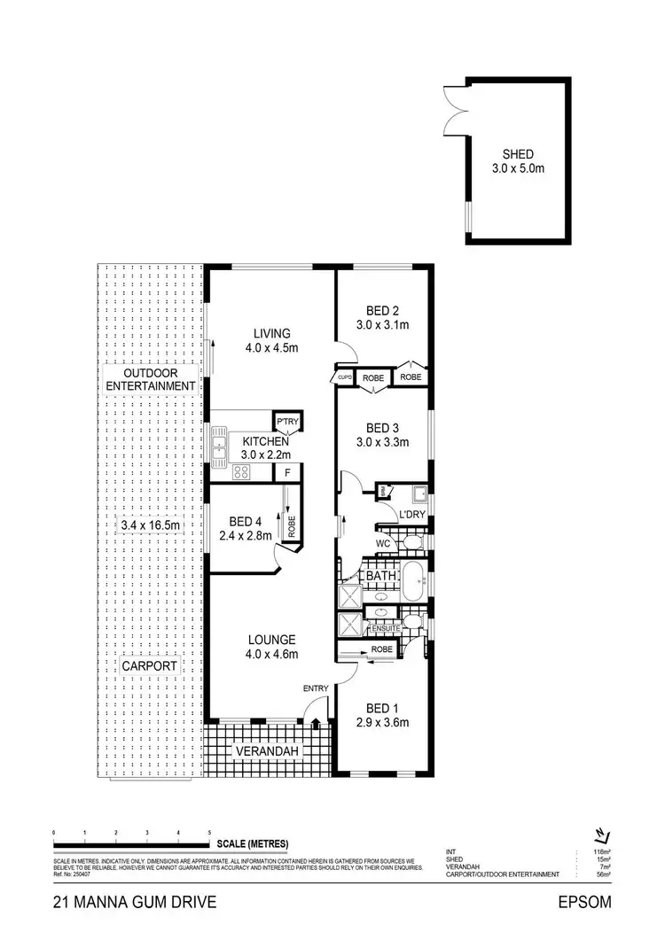 Floorplan of Homely house listing, 21 Manna Gum Drive, Epsom VIC 3551