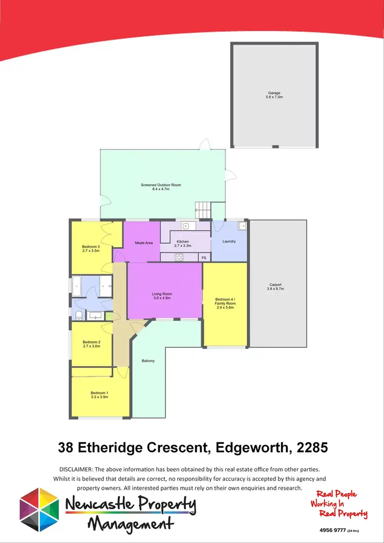 Floorplan of Homely house listing, 38 Etheridge Crescent, Edgeworth NSW 2285