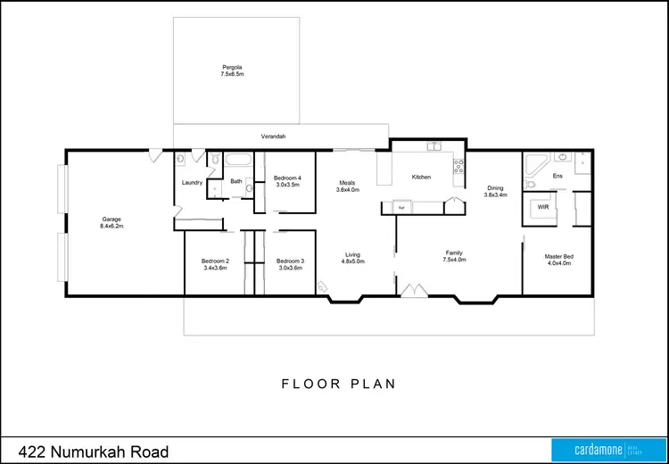 Floorplan of Homely rural property listing, 422 Numurkah Road, Numurkah VIC 3636