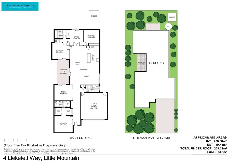 Floorplan of Homely house listing, 4 Liekefett Way, Little Mountain QLD 4551