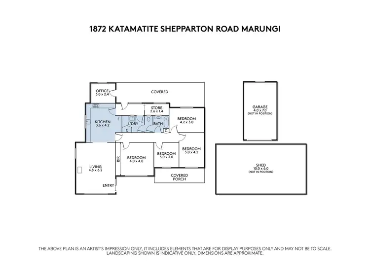 Floorplan of Homely rural property listing, 1872 Katamatite-Shepparton Road, Marungi VIC 3634