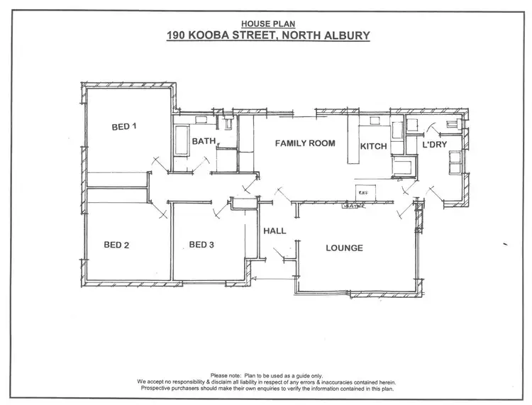 Floorplan of Homely house listing, 190 Kooba Street, North Albury NSW 2640