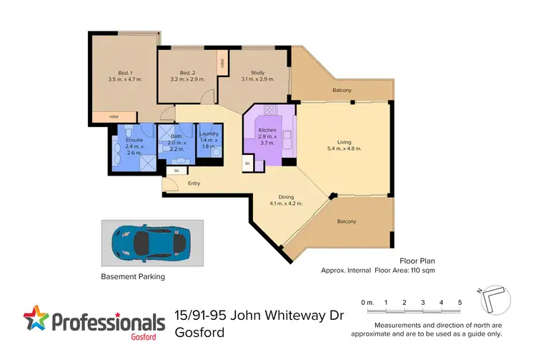 Floorplan of Homely apartment listing, 15/91-95 John Whiteway Drive, Gosford NSW 2250