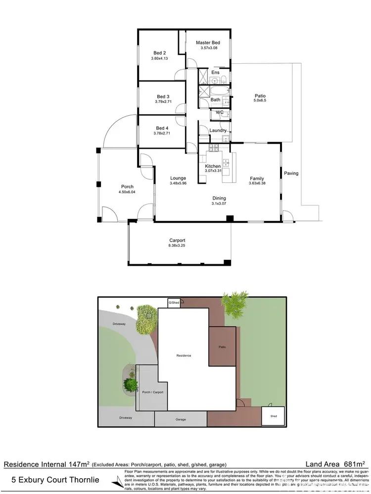 Floorplan of Homely house listing, 5 Exbury Court, Thornlie WA 6108