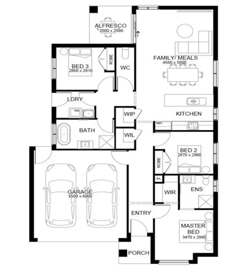 Floorplan of Homely other listing, Address available on request