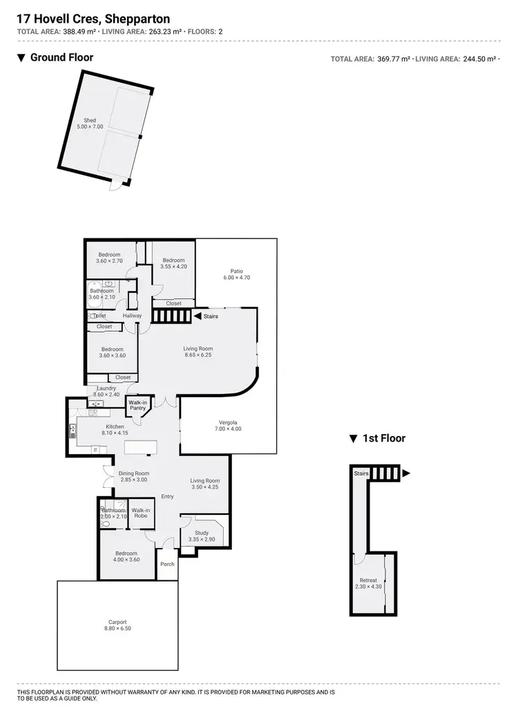 Floorplan of Homely house listing, 17 Hovell Crescent, Shepparton VIC 3630