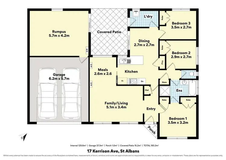 Floorplan of Homely house listing, 17 - 19 Kerrison Avenue, St Albans VIC 3021