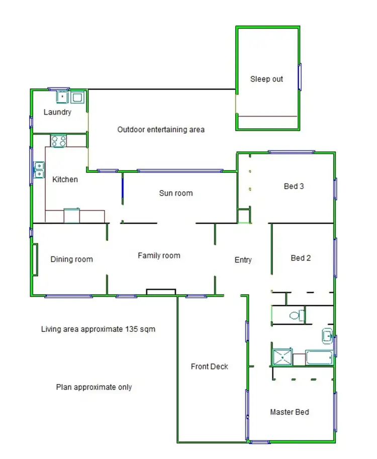 Floorplan of Homely house listing, 22 Paterson Street, Numurkah VIC 3636