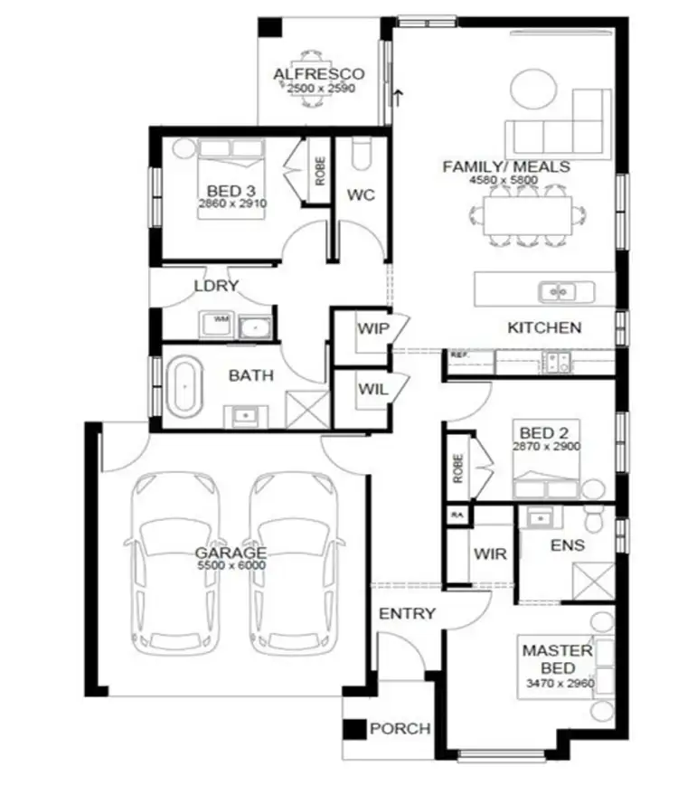 Floorplan of Homely other listing, Address available on request