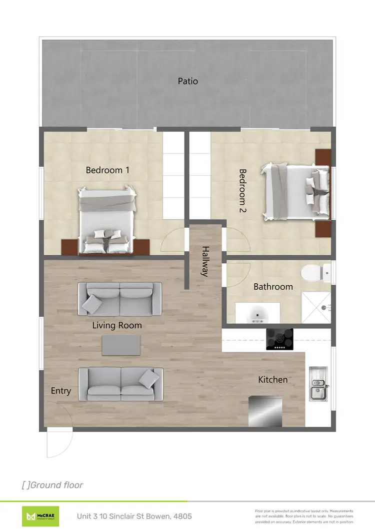 Floorplan of Homely apartment listing, 3/10 Sinclair Street, Bowen QLD 4805