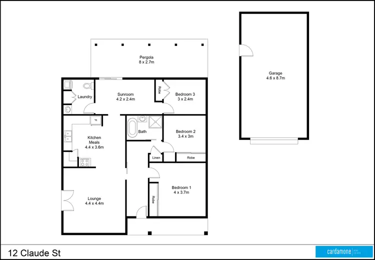 Floorplan of Homely house listing, 12 Claude Street, Shepparton VIC 3630