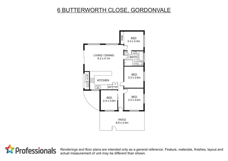 Floorplan of Homely house listing, 6 Butterworth Close, Gordonvale QLD 4865