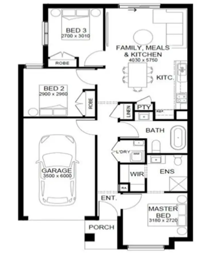 Floorplan of Homely other listing, Address available on request