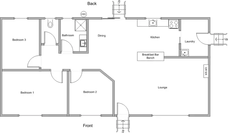 Floorplan of Homely house listing, 2 Fowler Street, Coobowie SA 5583