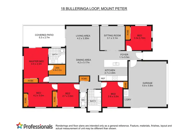Floorplan of Homely house listing, 18 Bulleringa Loop, Mount Peter QLD 4869