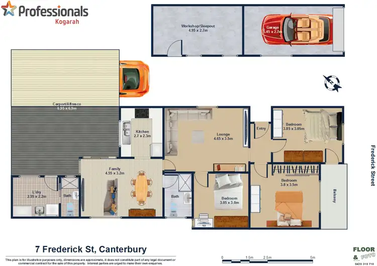 Floorplan of Homely house listing, 7 Frederick Street, Canterbury NSW 2193