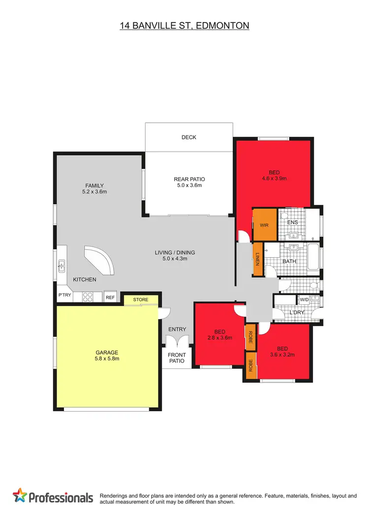 Floorplan of Homely house listing, 14 Banville Street, Edmonton QLD 4869