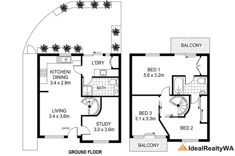 Floorplan of Homely house listing, 10/1 Stratford Street, East Fremantle WA 6158