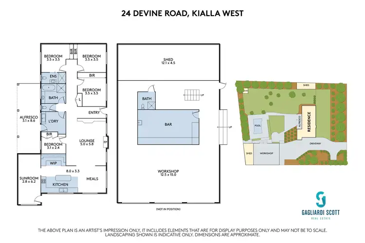 Floorplan of Homely house listing, 24 Devine Road, Kialla West VIC 3631