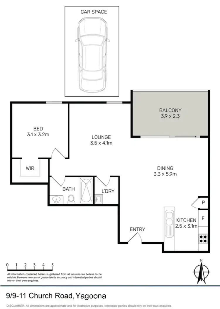 Floorplan of Homely apartment listing, 9/9 Church Road, Yagoona NSW 2199