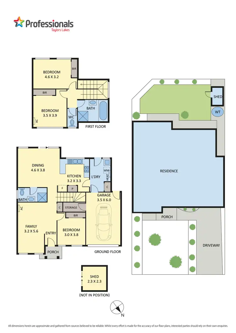 Floorplan of Homely townhouse listing, 1/3 Gibson Court, Sydenham VIC 3037